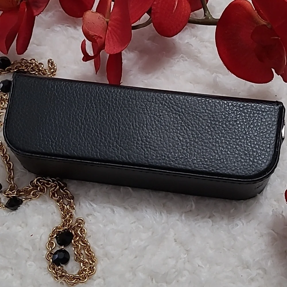 Kenneth Cole New York Magnetic Eyeglasses Sunglasses Hard Case Black pebbled - Picture 7 of 7